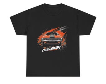 Dodge Challenger RT T-Shirt | Vintage American Muscle Car Gift | Classic Mopar Graphic Tee | Car Lover Retro Shirt Men Women