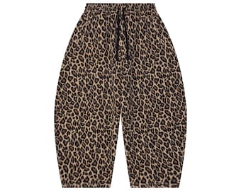 Jogginghose mit Leopardenmuster, Y2K Grunge-Jogginghose, Oversize-Jogginghose, Streetwear-Hose, Unisex, Geschenkidee für Sie