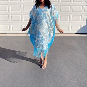 Butterfly-inspired Damask dress