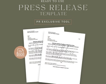 Easy Press Release Template For Small Business Professionals and Shopify Stores
