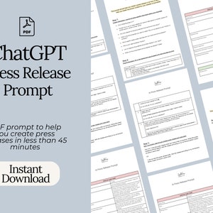 ChatGPT Press Release Prompt image 1