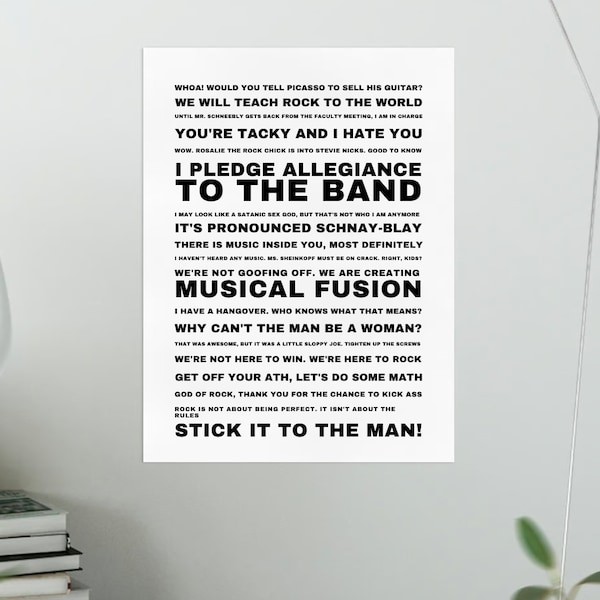 School of Rock Musical Etsy