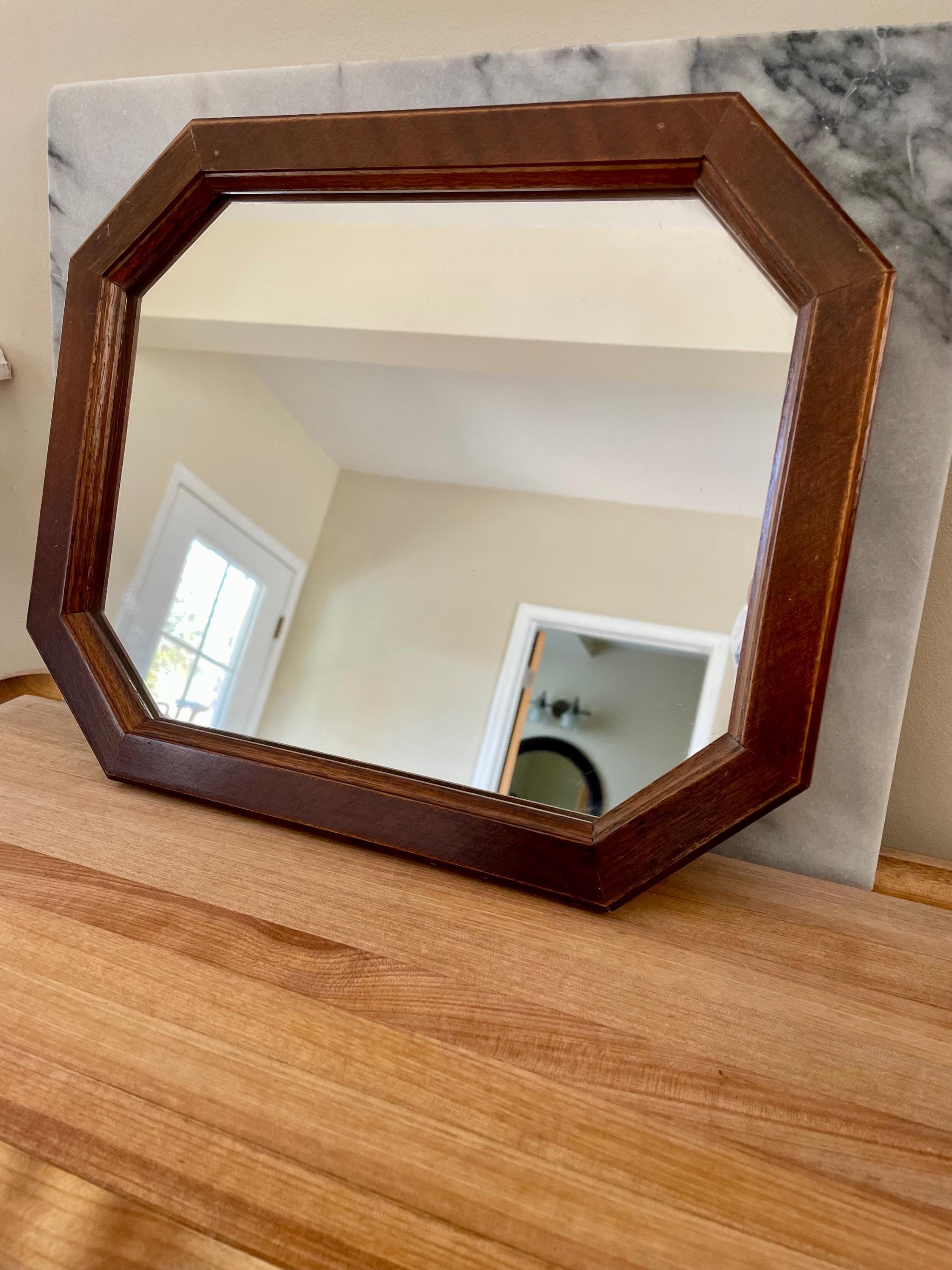 木製アンティーク姿見オクタゴン Vintage Octagonal Mirror - Etsy