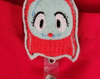 Sally felt badge reel