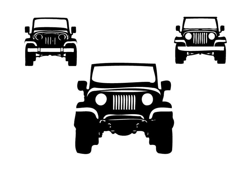 3 Jeep DXF SVG Dxf Files for Plasma Laser Cut File Cnc Etsy