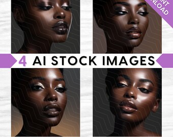 AI Stock Photos Bundle, Beauty Model, Stock Images, Glam Makeup, Face, Skin, Chic, Lashes, Brows, Hair, Lifestyle, Branding Collection, Set