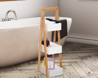 3 Tier A Frame Bathroom Shower Caddy Storage Unit Shelving Organizer