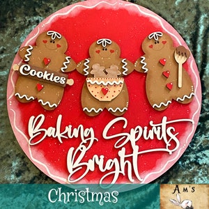 Baking Spirits Bright Door Hanger