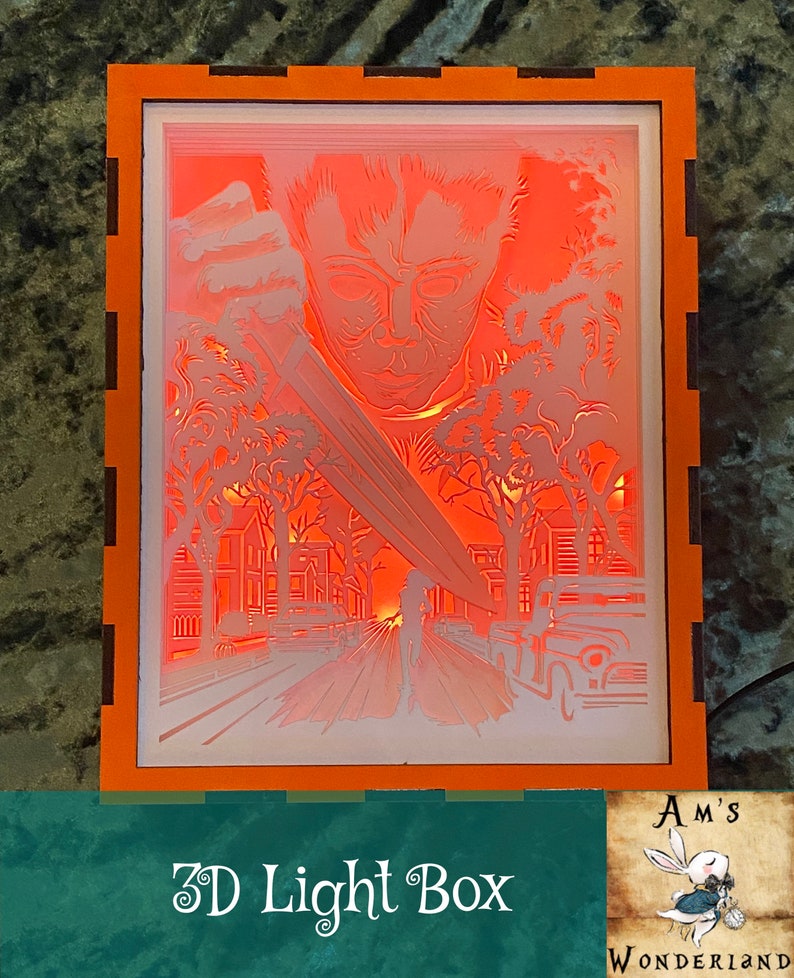 Michael 3D Light Box Etsy