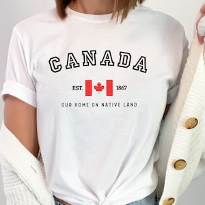 Canada Day T-Shirt, Canadian Flag Tee, Unisex Cotton Shirt