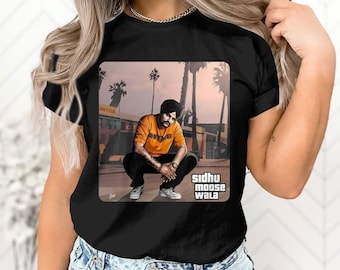 Sidhu Moosewala T-shirt unisex t-shirt Punjabi youth clothing GTA style Sidhu Moosewala streetwear fashion top unisex clothing