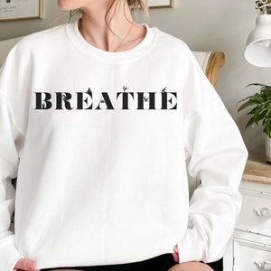 Yoga Sweatshirt, Spiritual Apparel, Sweatshirt for Yogi, Yoga Gift, Yoga Apparel, Mindfulness Gift, Trendy Sweater, Mental Health Sweater