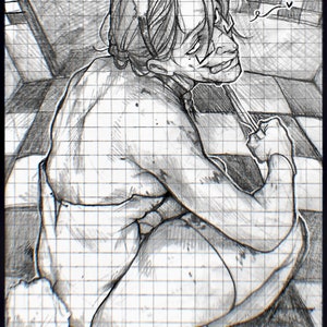 William Afton Bunny Suit (Sketchbook: 27) (6x10)