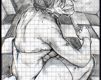 William Afton Bunny Suit (Sketchbook: 27) (6x10)