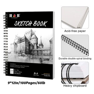 Really Size Acid Free Spiral Drawing Paper Premium Sketch Book Set for Kids  Teens Adult - China 200GSM Sketchr Paper, Drawing