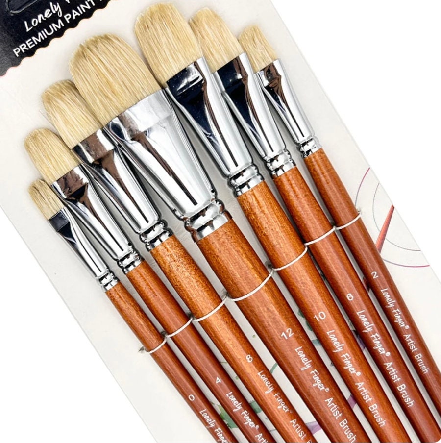 ArtSecret High Grade 10/Set 2217 Paint Brushes Hog Bristle Hair