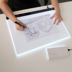 Mesa de Luz para Calcar, LED Tableta de Luz Dibujo A3/A4/A5 de Iluminación  de