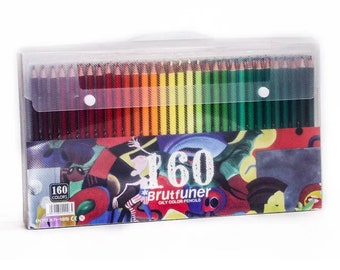 160 Colors Pencils Professional Oil Wood Soft Watercolor Pencil For School Draw Sketch Art Supplies