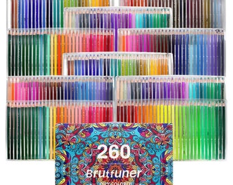 260 Colors Pencils Professional Oil Wood Soft Watercolor Pencil