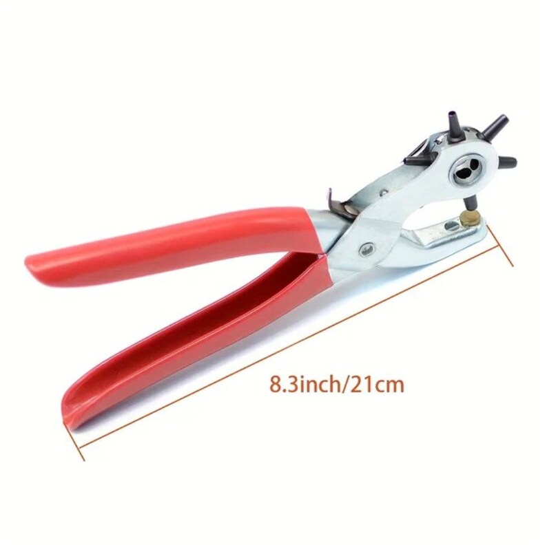 Leather Hole Punch,9 Belt Hole Puncher for Leather Heavy Duty, 6 Size