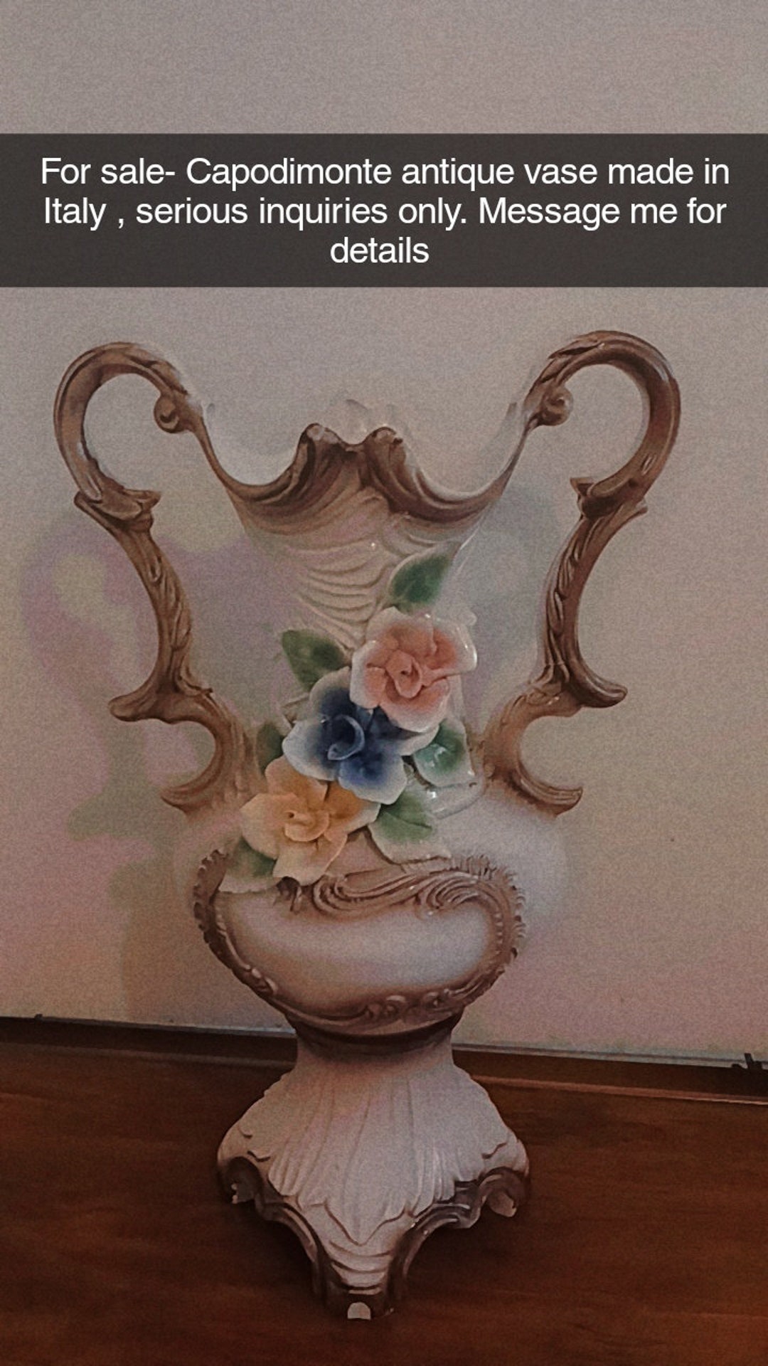 Antique Capodimonte Vase Etsy