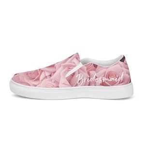 Women’s pink rose BRIDESMAID sneakers