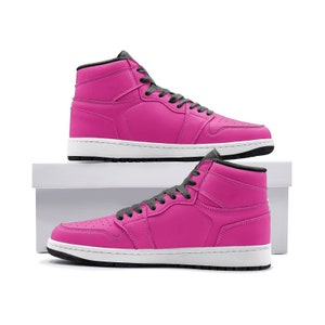 Men&#39;s/Women&#39;s hot pink high top sneaker