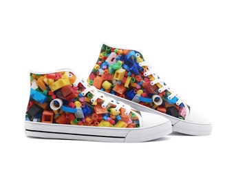 Zapatillas altas inspiradas en Lego para hombre/mujer