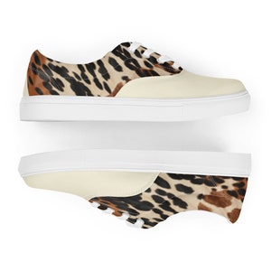 Men’s cowhide print sneakers