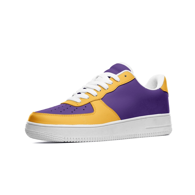 Men's/Women's purple and gold sneakers image 1