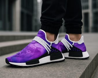 Men's/Women's purple watercolor sneakers