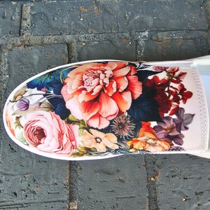 Berry Flowers Black Otoyimm Kid's Canvas Slip On Shoes