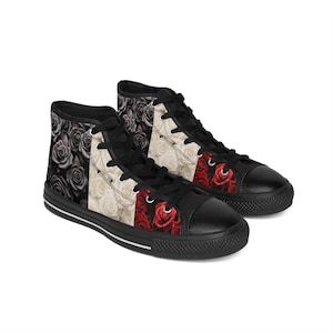 Women&#39;s high top rose sneaker