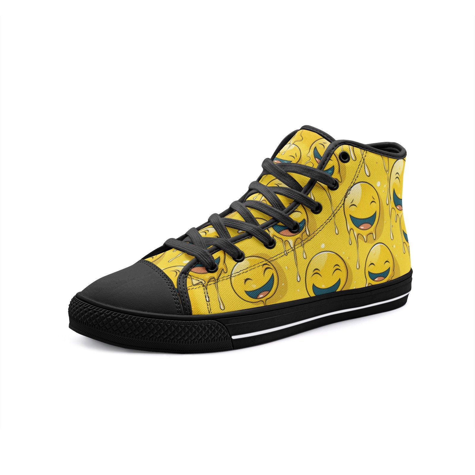 Men's/women's Melting Smiley Face Sneaker - Etsy Men's/women's Melting Smiley Face Sneaker - Etsy