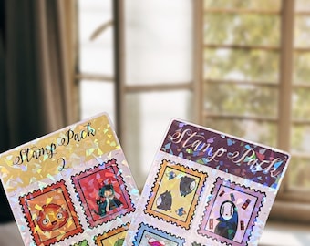 Studio Ghibli Inspired Sticker Stamp Sheet