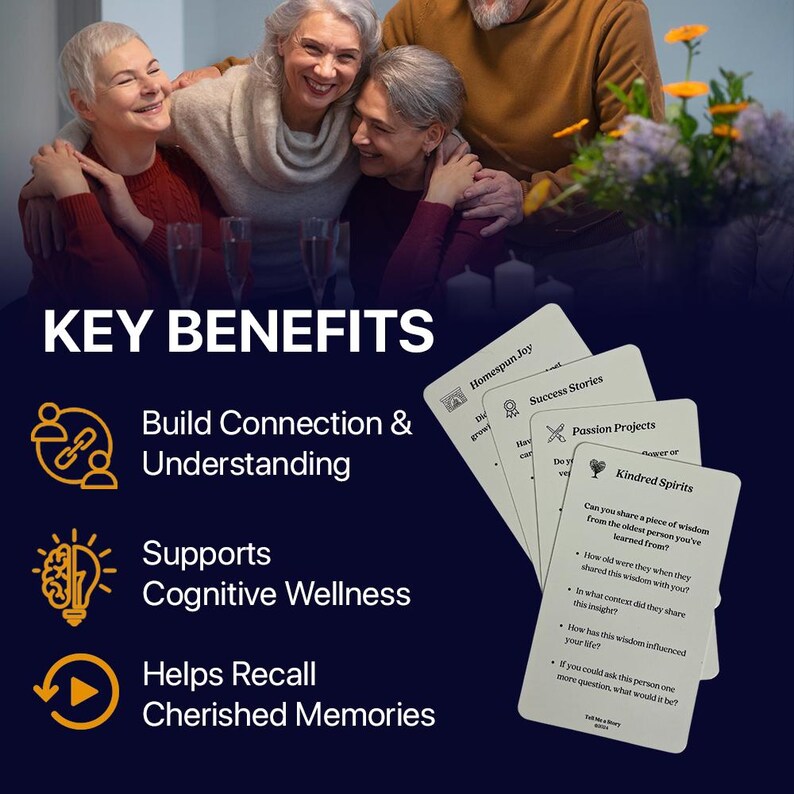 Tell Me a Story | Golden Memories Conversation Cards | Memory Sharing ...