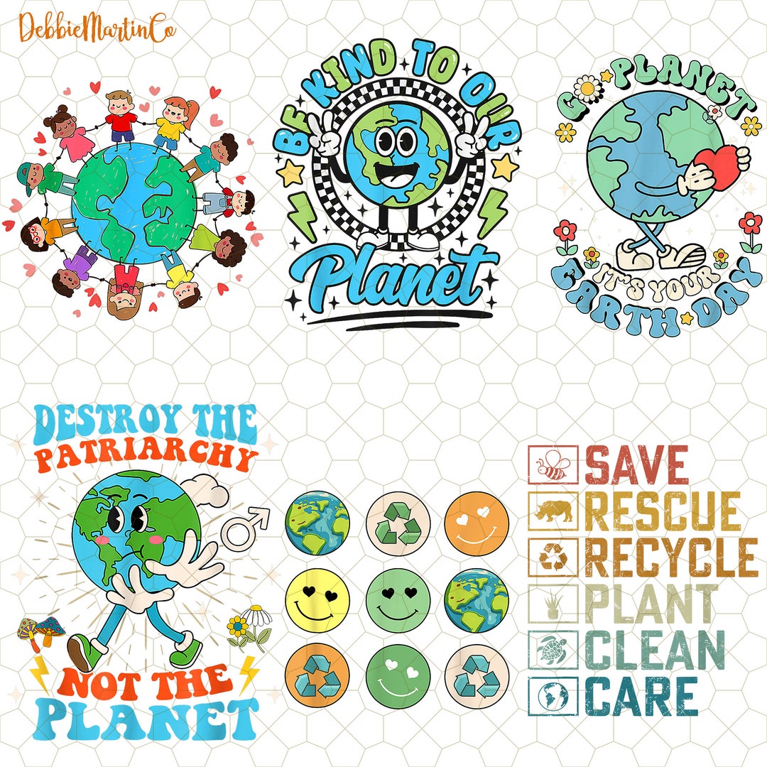 Bundle Save Earth Reduce Reuse Recycle Respect Png, Be Kind to Our ...