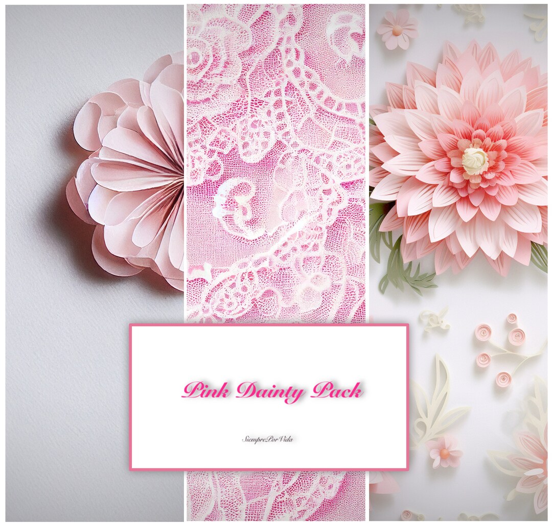 Pink Dainty Downloadable Prints Pack - Etsy