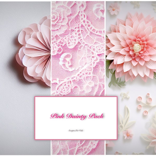 Pink Dainty Downloadable Prints Pack