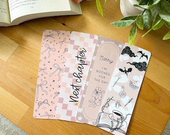 New Year New Bookmarks Beige Bookmark Retro Handmade Bookmarks Laminated Bookmark Individual or Set Bookish Gifts Book Reader Fantasy Books