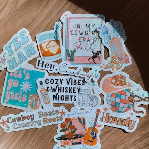 Country Girl Era Sticker Pack Country Girls Cowgirl Era Cowboy Boots Country Roots Let’s Go Girls Whiskey Nights Country Music Cowboy Hat
