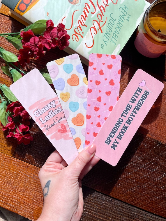 Lover Bookmark Collection Pink Bookmark Handmade Bookmarks Laminated Bookmark Individual or Set Bookish Gifts Valentines Smutty Bookmarks