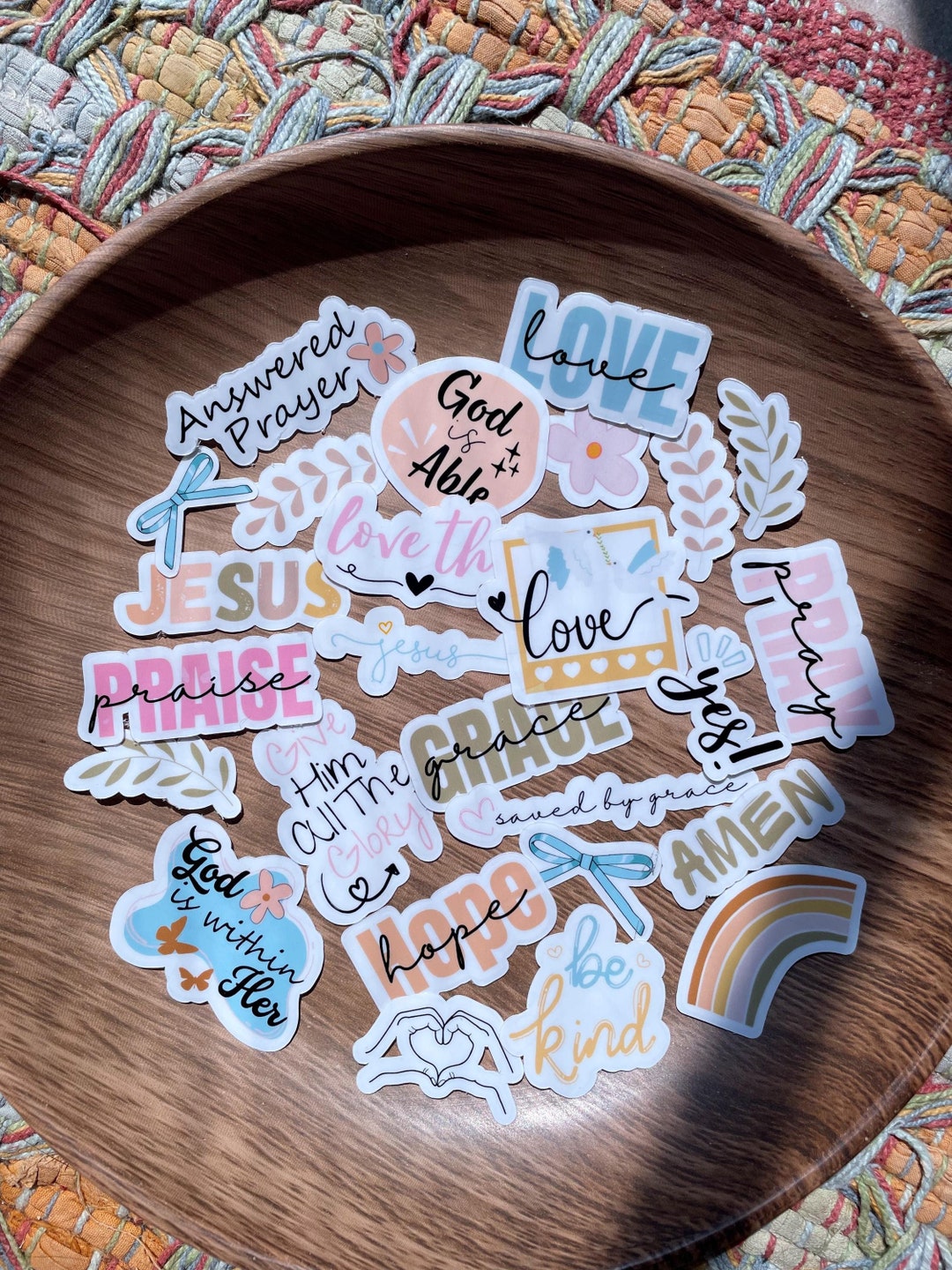 Faith Bible Doodle Transparent Stickers Christian Sticker Pack ...