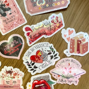 Smut Bookish Holographic Sticker Bundle Romance Bookish Kindle Stickers ...