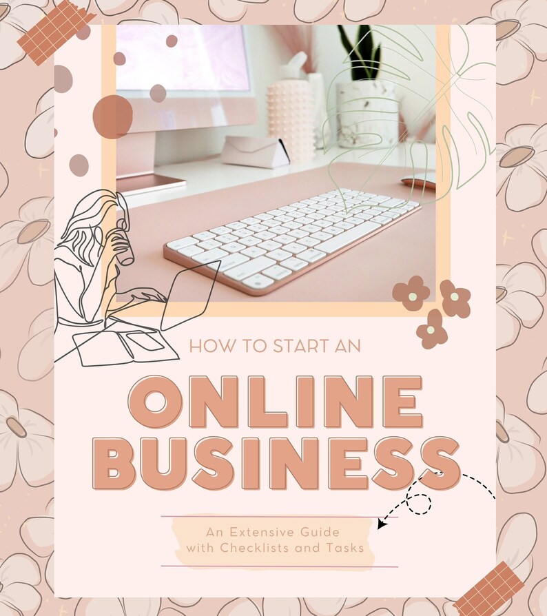 how to start an online business digital guide instant download online business tool kit