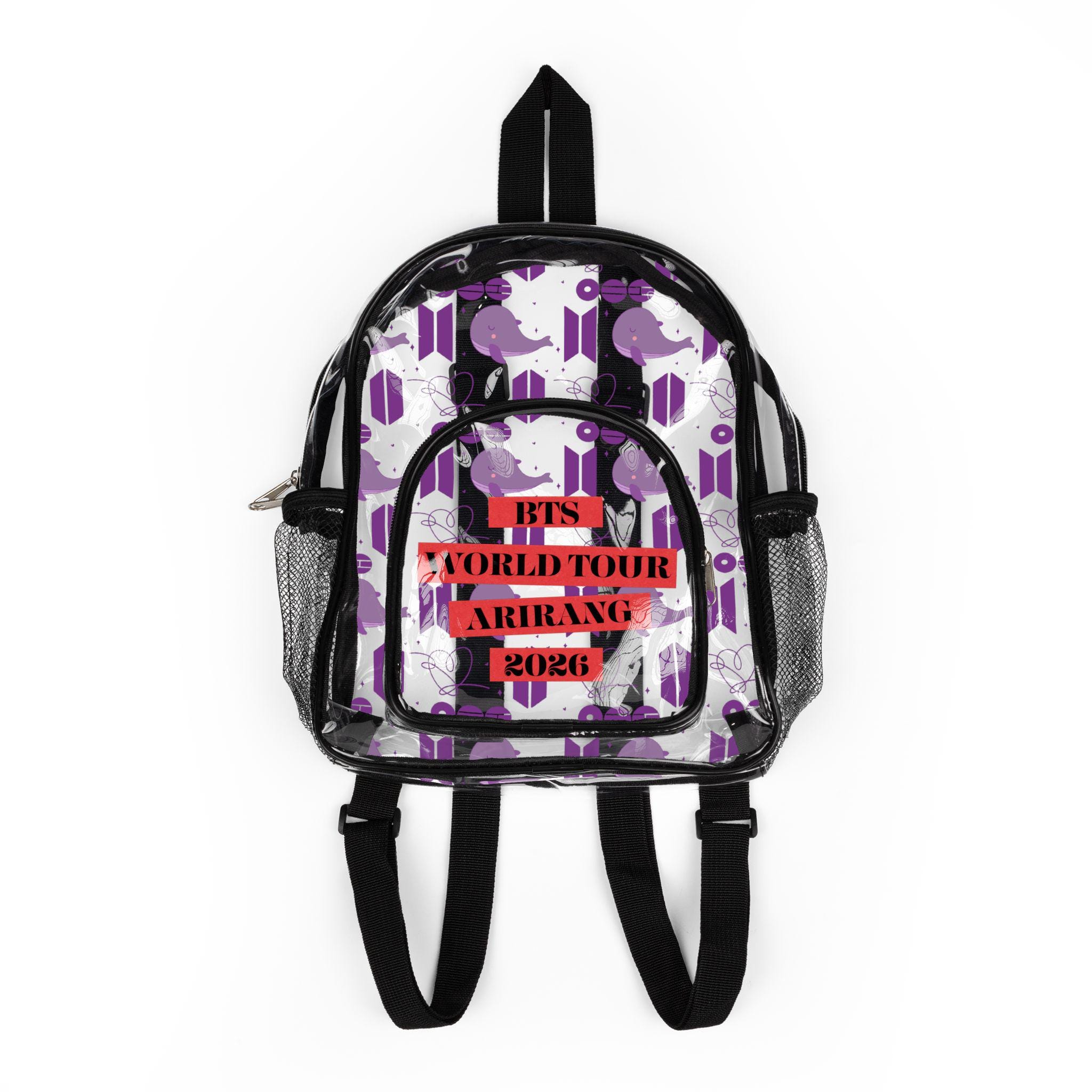 BTS World Tour Arirang 2026 Clear Stadium Backpack | Transparent