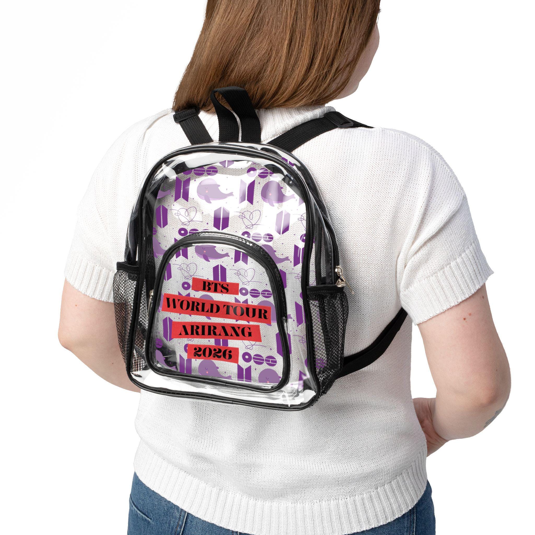 BTS World Tour Arirang 2026 Clear Stadium Backpack | Transparent