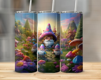 Gnome Tumblers 3D Tumbler Wraps