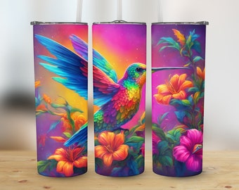 Hummingbird Tumbler 3D Tumbler Wrap