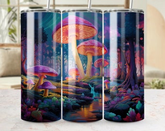 Psychedelic Mushrooms Sublimation 25+ Designs Bundle PNG